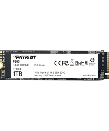 PATRIOT SSD M.2 NVMe P300 2280 PCIe 1TB Low-Power Consumption SSD P300P1TBM28