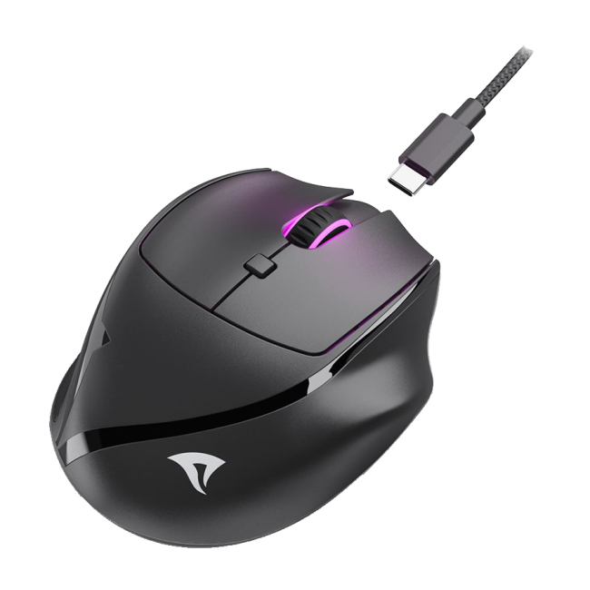 Miš SHARKOON OfficePal M25W Black, wireless/wire dual mode - Image 3