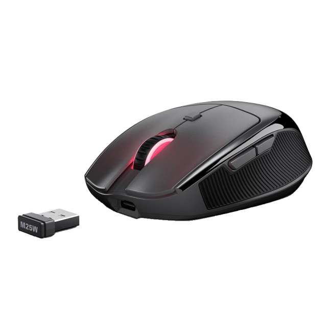 Miš SHARKOON OfficePal M25W Black, wireless/wire dual mode - Image 4