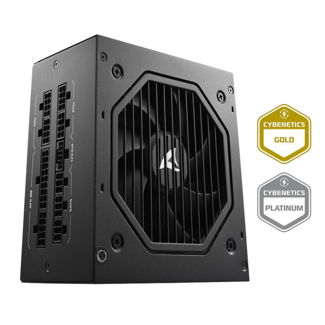 Napojna jedinica SHARKOON gaming Rebel P20 850W ATX 3.1, LLC+DC-to-DC, Fully-Modular, Cybenetics Gold