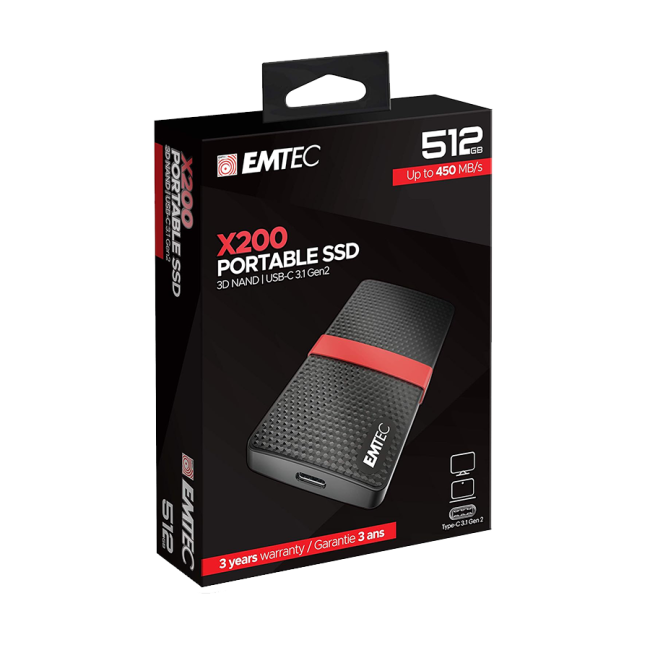EXT.SSD 512GB Emtec SSD 3.1 X200 512GB Portable D0ECSSD512GX200 - Image 5