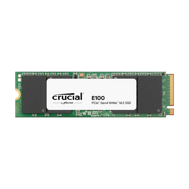CRUCIAL SSD M.2 E100 1TB PCIe Gen4 2280 NVMe M.2 SSD CT1000E100SSD8