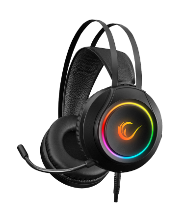Slušalice sa mikrofonom gaming  RAMPAGE RM-K45 ORBIT-S Black RGB Led 7.1 Gaming Headset with Microphone, 35150