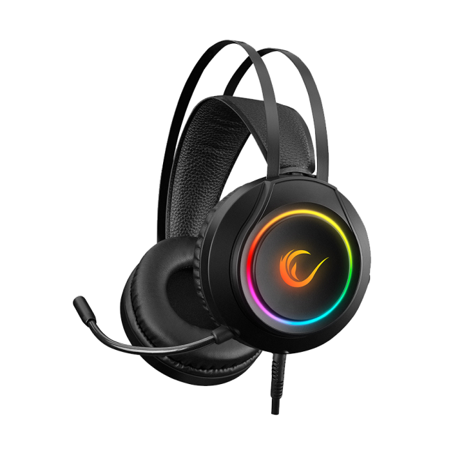 Slušalice sa mikrofonom gaming  RAMPAGE RM-K45 ORBIT-S Black RGB Led 7.1 Gaming Headset with Microphone, 35150