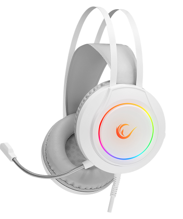 Slušalice sa mikrofonom gaming  RAMPAGE RM-K45 ORBIT-S White RGB Led 7.1 Gaming Headset with Microphone, 40794