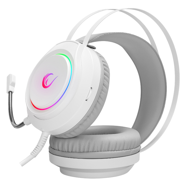 Slušalice sa mikrofonom gaming  RAMPAGE RM-K45 ORBIT-S White RGB Led 7.1 Gaming Headset with Microphone, 40794 - Image 4
