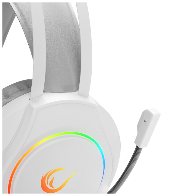 Slušalice sa mikrofonom gaming  RAMPAGE RM-K45 ORBIT-S White RGB Led 7.1 Gaming Headset with Microphone, 40794 - Image 5