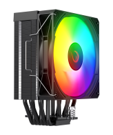 CPU hladnjak RAMPAGE OCTAGON C70 Black 63CFM 12cm ARGB Temperature Display AM5/LGA1700 Compatible Air Cooled CPU Fan, 41402