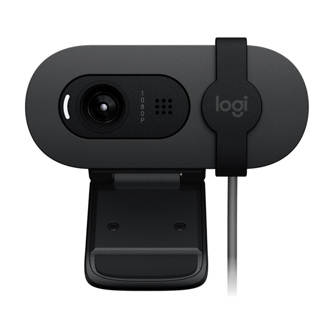 WEB camera LOGITECH Brio 100, USB Black, 1920x1080, 960-001585 - Image 2