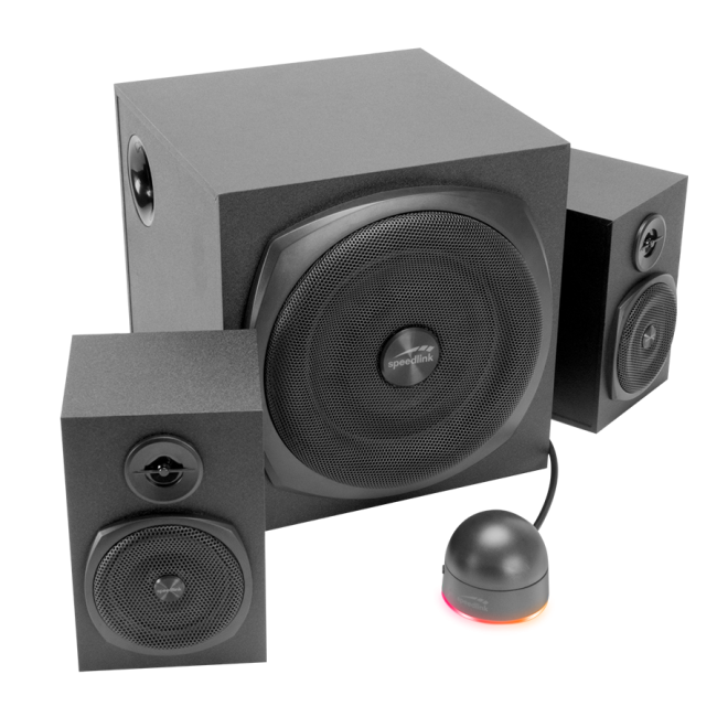 Zvučnici 2.1  SPEEDLINK GRAVITY LT 2.1 Subwoofer System, black, SL-820009-BK - Image 3