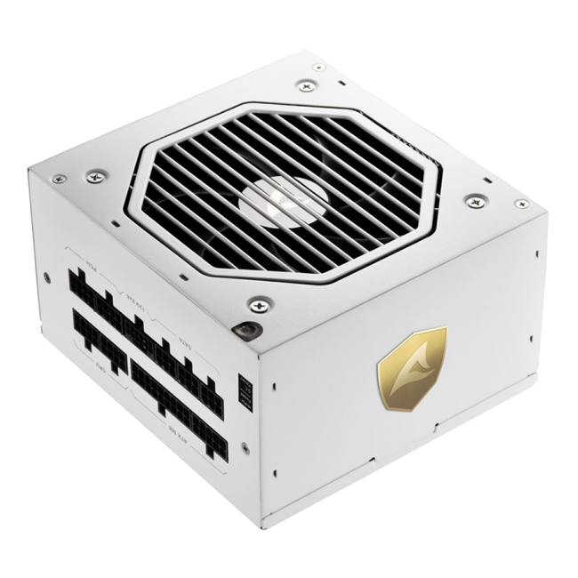 Napojna jedinica SHARKOON gaming Rebel P20 850W WHITE ATX 3.1, LLC+DC-to-DC, Fully-Modular, Cybenetics Gold - Image 3