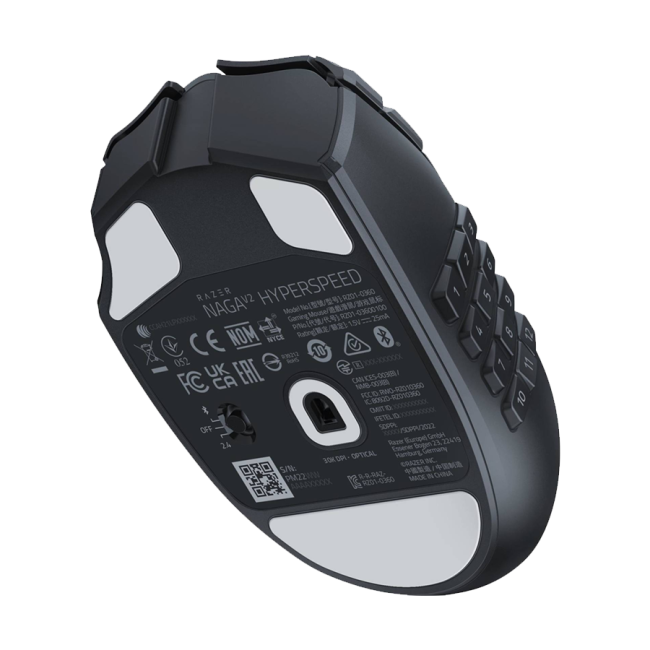 Miš Razer Naga V2 HyperSpeed - Wireless MMO Gaming Mouse - EU Packaging, RZ01-03600100-R3G1 - Image 4