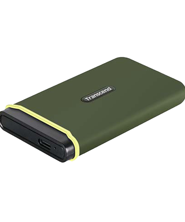 EXT.SSD 1TB Transcend Portable TS1TESD380C Up to 2000MB/s, PS5/PS4/Xbox/Smart TV, USB 3.2 Gen 2 (20Gbps) USB-C & USB-A Cable Portable SSD/Green