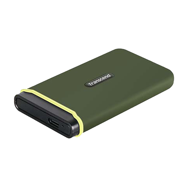 EXT.SSD 1TB Transcend Portable TS1TESD380C Up to 2000MB/s, PS5/PS4/Xbox/Smart TV, USB 3.2 Gen 2 (20Gbps) USB-C & USB-A Cable Portable SSD/Green