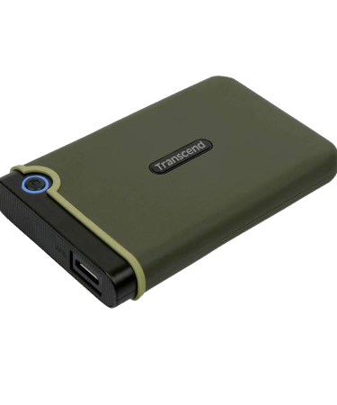 EXT.HDD 1TB Transcend 3.1 Gen 1 StoreJet 25M3G SJ25M3G Rugged External Hard Drive TS1TSJ25M3G Military Green