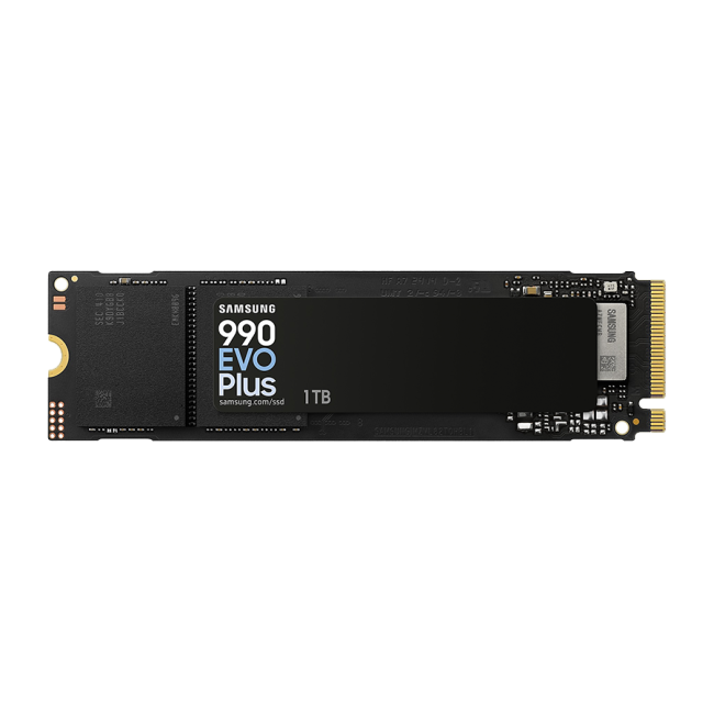 Samsung SSD 990 EVO PLUS 1TB NVMe MZ-V9S1T0BW Up to 7,150 / 6,300 MB/s sequential read/write speed