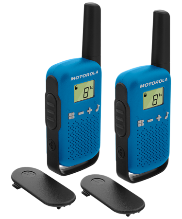 Motorola Walkie Talkie, domet 4 km, 16 kanala, plava - TLKR T42 BL