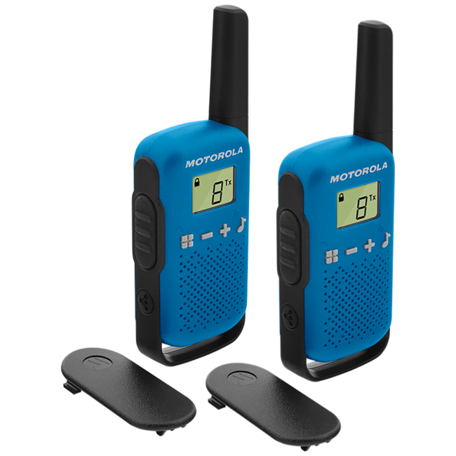 Motorola Walkie Talkie, domet 4 km, 16 kanala, plava - TLKR T42 BL