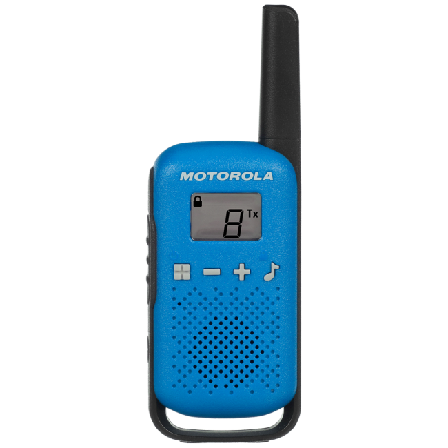 Motorola Walkie Talkie, domet 4 km, 16 kanala, plava - TLKR T42 BL - Image 2