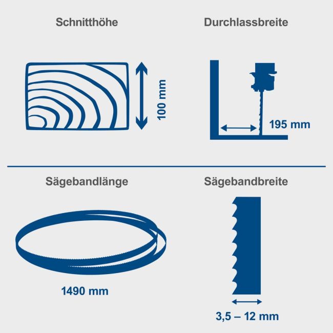Scheppach tračna pila BASA 1 100mm - Image 5