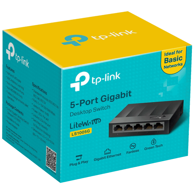 TP-LINK 5-Port Gigabit Desktop Switch - LS1005G - Image 2