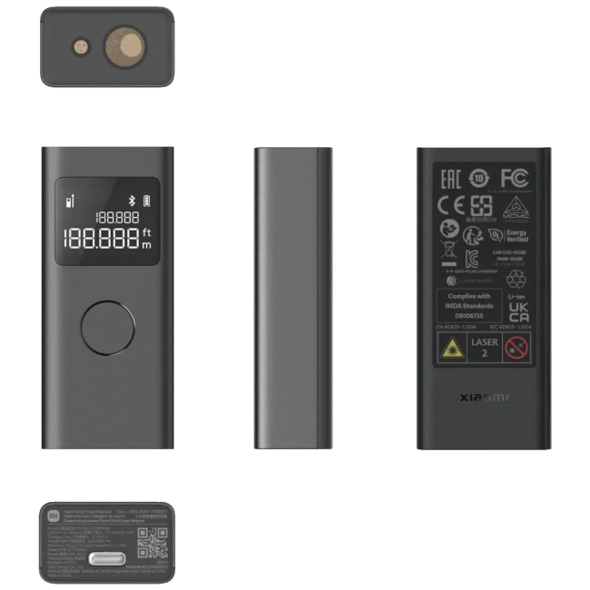 Xiaomi Pametni metar, laserski, LCD zaslon, Bluetooth - Mi Smart Laser Measure - Image 3