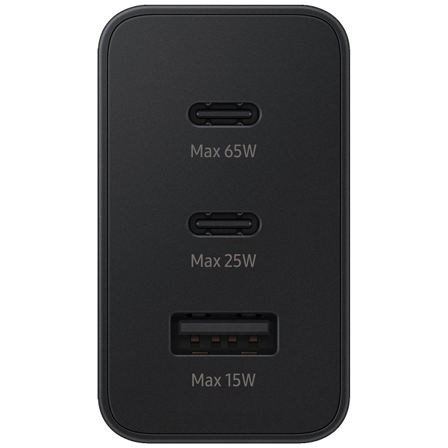 Samsung Adapter za punjenje Trio, USB-C, USB-A, 65W - EP-T6530NBEGEU - Image 2