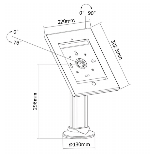 Maclean Stalak za iPad 2 / 3 / 4 / Air, Anti-theft - MC-677 - Image 3