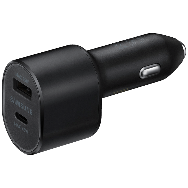 Samsung Auto punjač sa type C kabelom, brzi, USB-A, USB-C, 45W+15W - EP-L5300XB