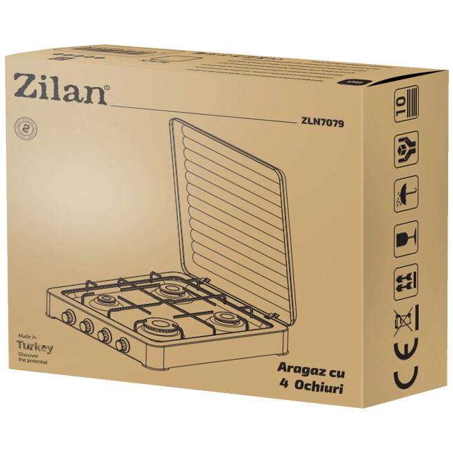 Zilan Plinski rešo sa 4 plamenika - ZLN7079/BK - Image 4