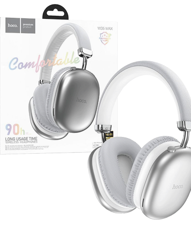 hoco. Slušalice bežične, Bluetooth - W35 Max Joy Silver