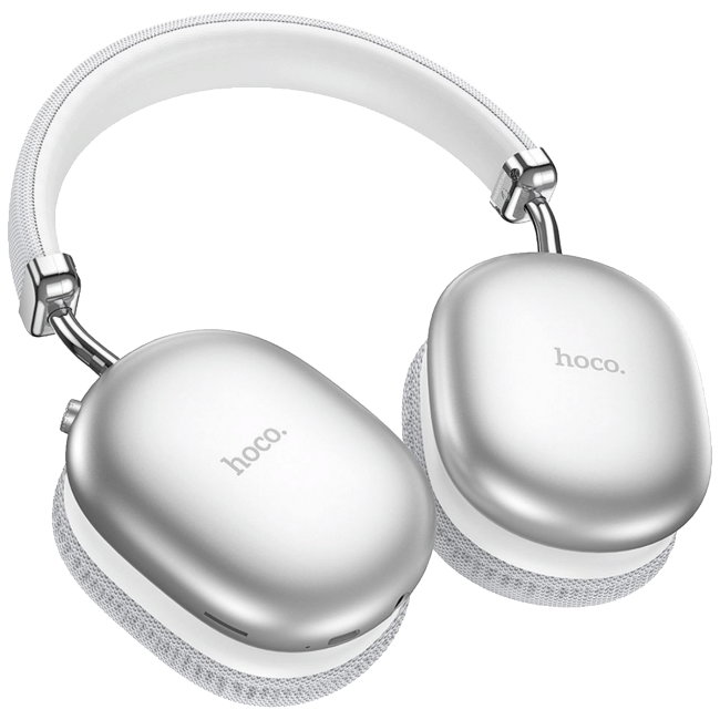 hoco. Slušalice bežične, Bluetooth - W35 Max Joy Silver - Image 3