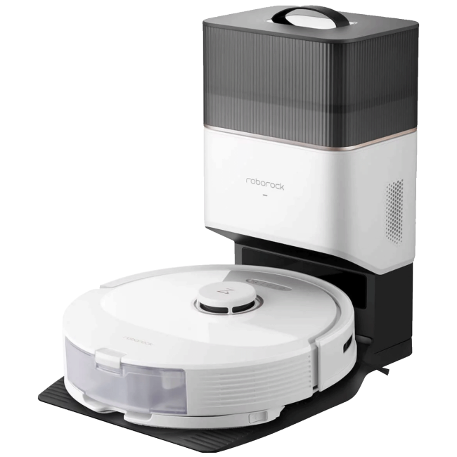 Roborock Robot usisavač sa stanicom za pražnjenje, 5200 mAh, WiFi - Q8 Max+ White