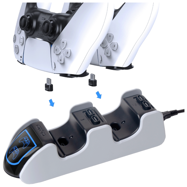 NN-Su Stanica za punjenje bežičnih kontrolera za PS5 - Dual Charging Dock For PS5 - Image 5