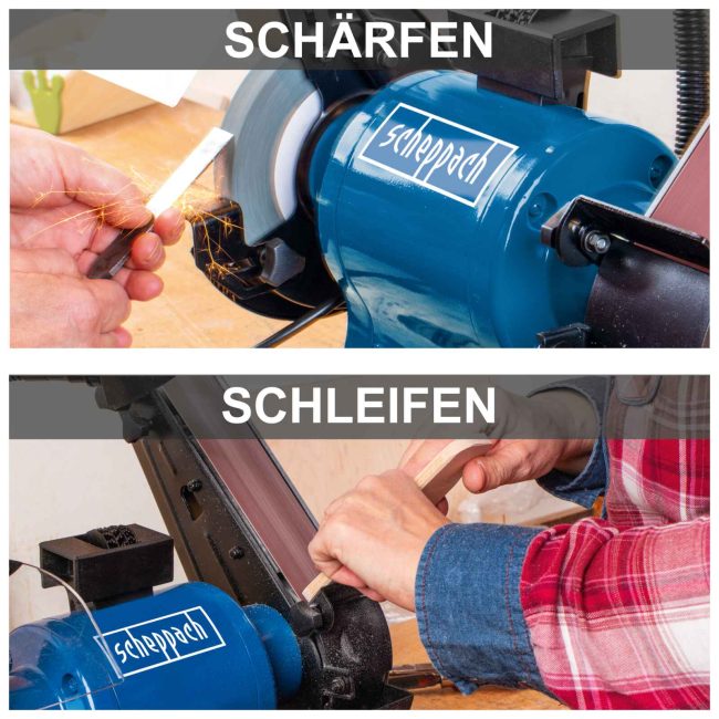 Scheppach stona kombinovana brusilica BGS700 - Image 4