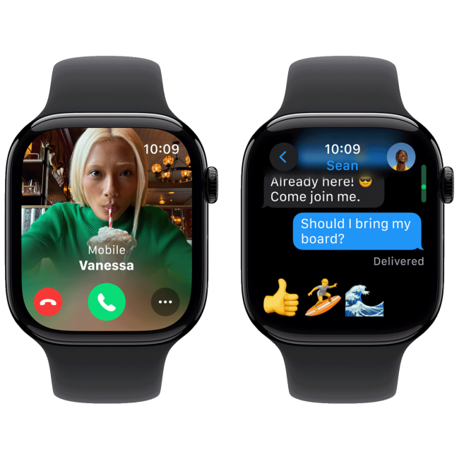 Apple Pametni sat, 1.96" LTPO3 OLED zaslon, vodootporan BT, WiFi - Watch Series 10 GPS 46mm Jet Black - Image 5