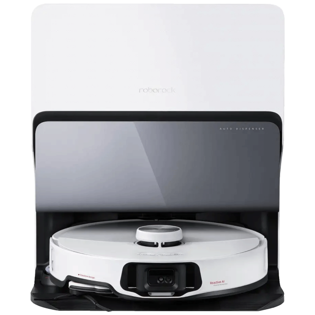 Roborock Robot usisavač sa stanicom za pražnjenje, 5200 mAh, WiFi - S8 MaxV Ultra White - Image 2