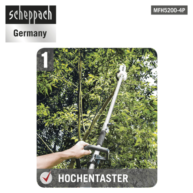 Scheppach motorni multifunkcionalni trimer MFH5200-4P 1.8 KS - Image 6