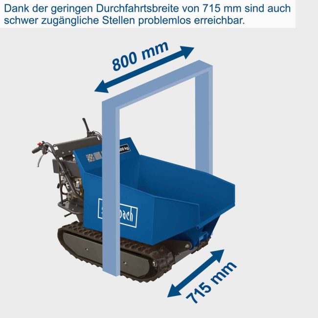 Scheppach motorna kolica Dumper DP5000 5.6 KS - Image 5