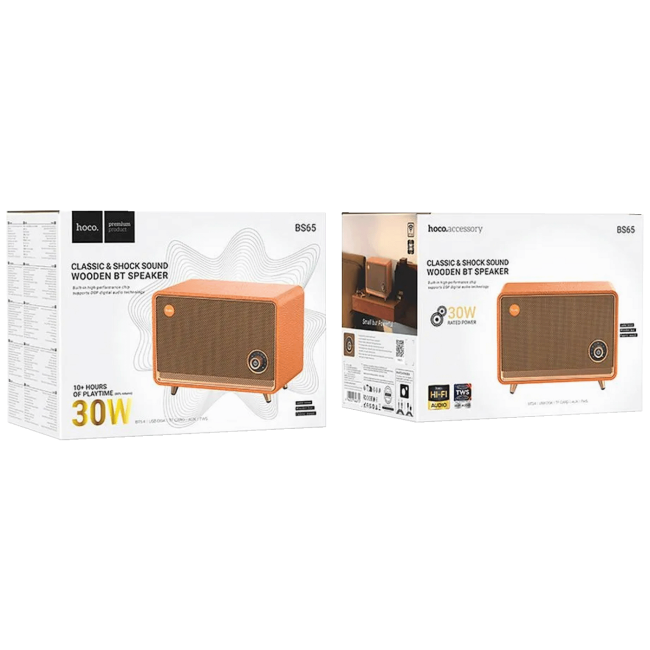 hoco. Zvučnik bežični, Bluetooth, retro, 30W - BS65 Pearl - Image 3