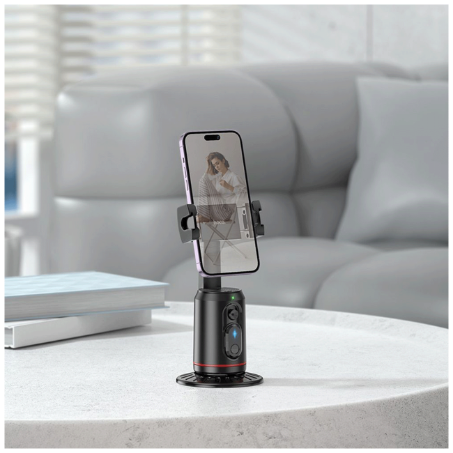 hoco. Držač za telefon s automatskim praćenjem lica, 360° - K23 Lotus - Image 7