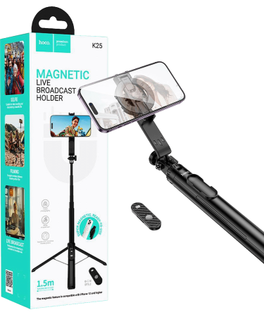 hoco. Selfie stick s bežičnim daljinskim upravljačem i stativom - K25