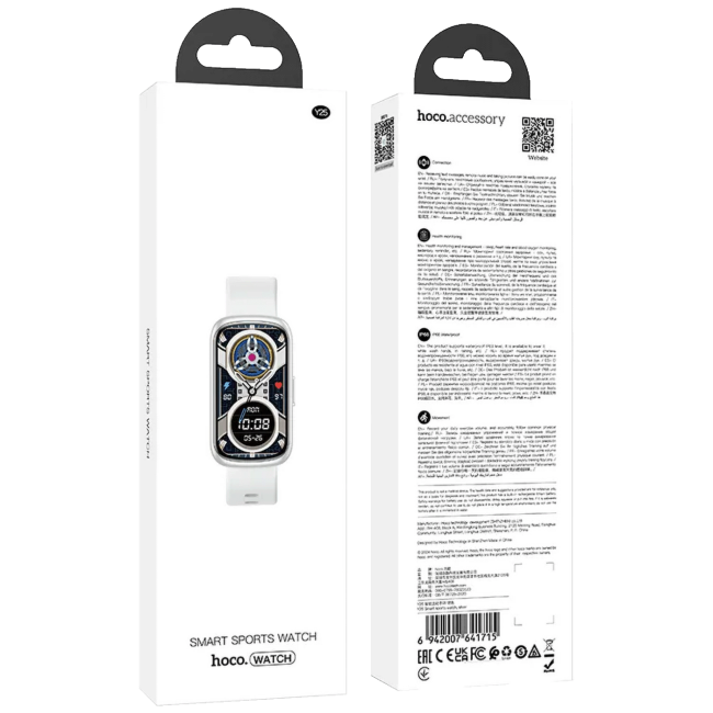 hoco. Pametni sat, 1.47" zaslon, Bluetooth, IP68 - Y25 Silver - Image 4