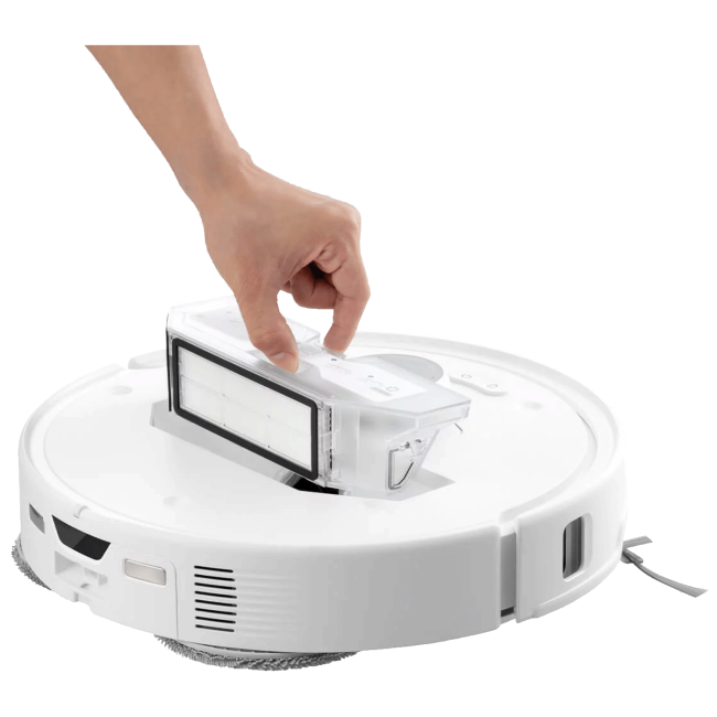 Roborock Robot usisavač sa stanicom za pražnjenje, 6400 mAh, WiFi - Qrevo Curv White - Image 7
