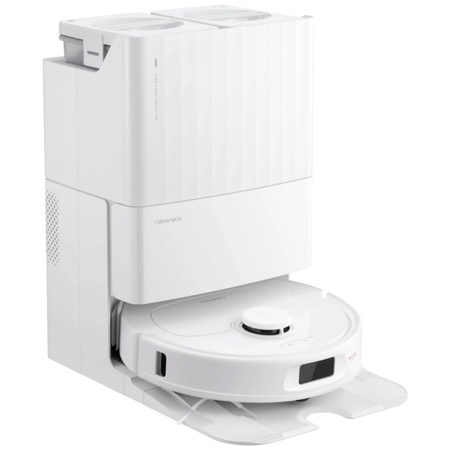 Roborock Robot usisavač sa stanicom za pražnjenje, 5200 mAh, WiFi - Qrevo S White - Image 2