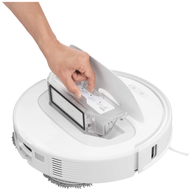 Roborock Robot usisavač sa stanicom za pražnjenje, 5200 mAh, WiFi - Qrevo S White - Image 5