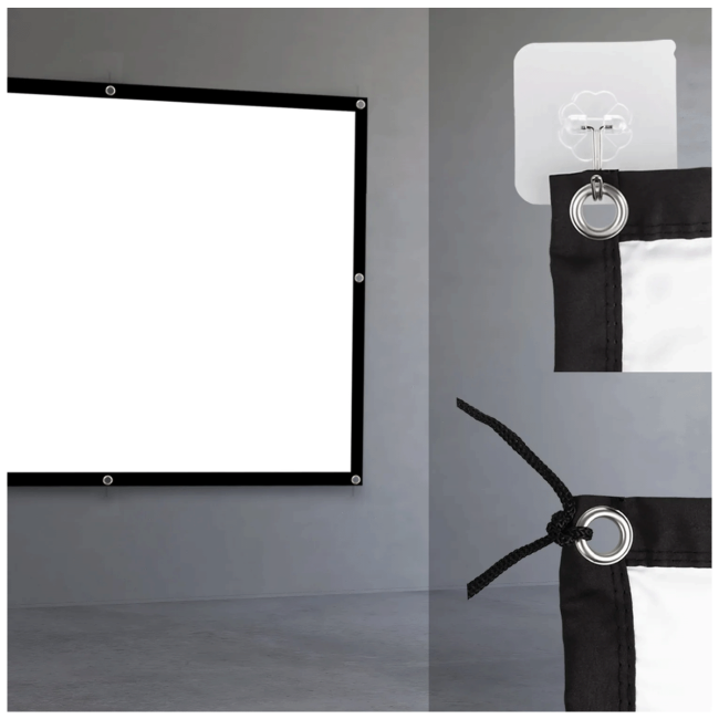 Maclean Platno za projektor, zidno, 330 x 220 cm, 4:3 - MC-168 - Image 4