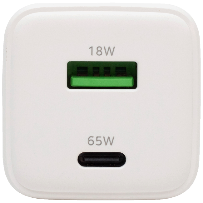 home Punjač kučni, brzi, 1 x USB-A, 1 x UCB-C, 65W, GaN - SA65PPS - Image 2