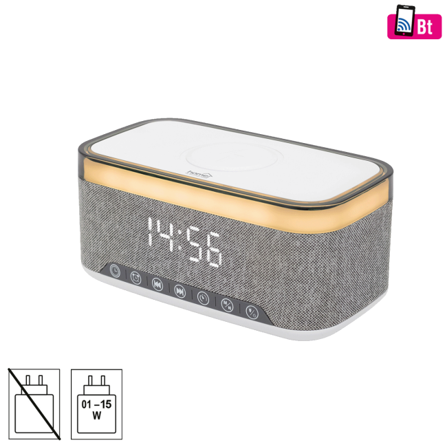 home Sat sa alarmom, FM radio, Bluetooth, LED zaslon - LTCR06