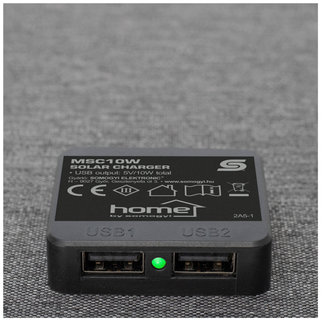 home Prijenosni solarni USB punjač, sklopivi, 2 x USB-A, 10W - MSC10W - Image 4
